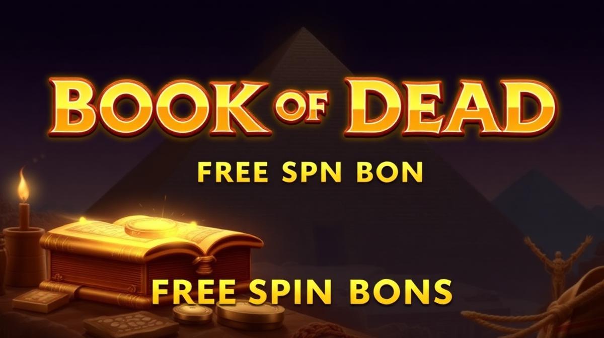 Book of Dead free spins bonus round with expanding golden symbols on dark pyramid background